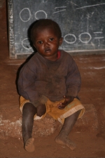 Boy in kindergaten in Gataka